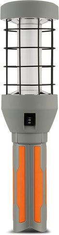 REV LED Akku-Arbeitsleuchte POWER TORCH 12,5 W Stufenschalter grau-orange