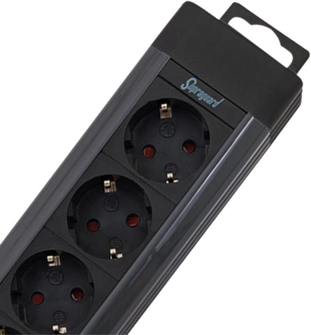 REV Steckdosenleiste SupraGuard & Stromzähler im SPARSET - Mehrfachsteckdose 4fach mit 2,5m Kabel + Stromzähler für Steckdose (Stiftung Warentest Note 1,7), weiß